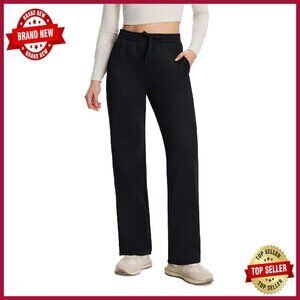Women's Thermal Fleece Pants Water Resistant Winter Running Sweatpants